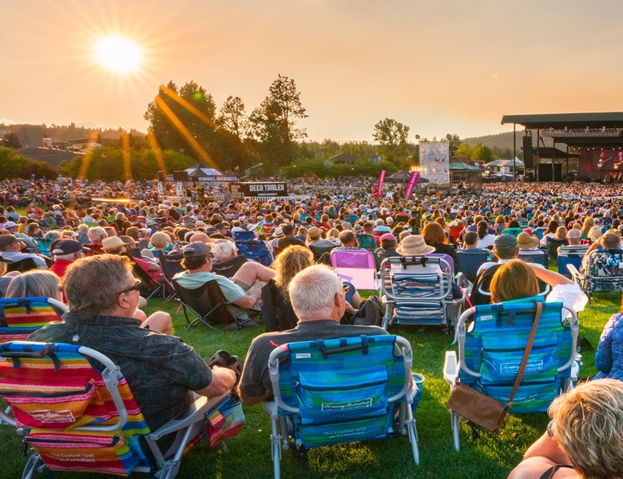 Enjoying vibrant community events in Bend's picturesque outdoor settings.